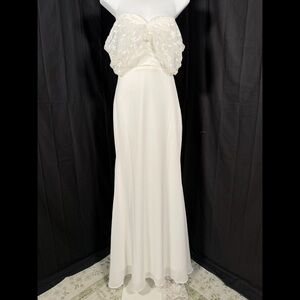 Lulus Beloved Beginning White Embroidered Off-the-Shoulder Maxi Dress Size XS